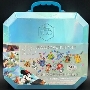 Disney 100‎ Jewelry Activity Set Tara Toy Kids DIY Necklace Bracelet Kit 500 Pcs
